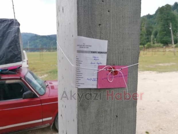 Acelle Yaylasında Başlatılan İnşaatlar Mühürlendi