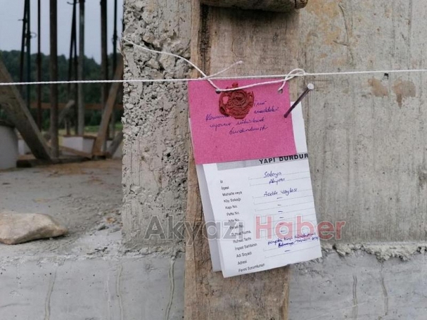 Acelle Yaylasında Başlatılan İnşaatlar Mühürlendi