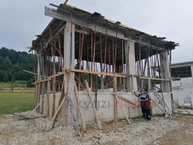 Acelle Yaylasında Başlatılan İnşaatlar Mühürlendi
