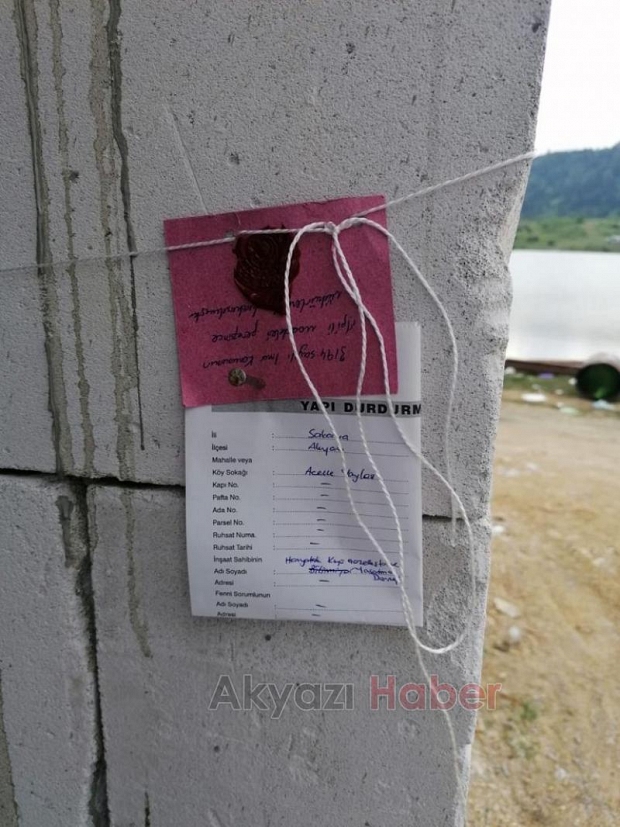 Acelle Yaylasında Başlatılan İnşaatlar Mühürlendi