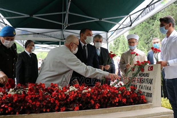 15 Temmuz şehidi mezarı başında anıldı