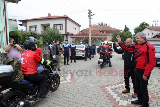 Ekrem Yüce Saygı Sürüşü'ne katıldı