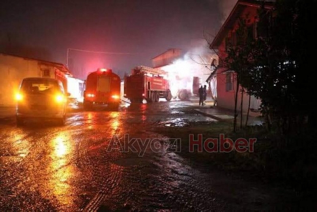 Yangında 30 bin tavuk telef oldu