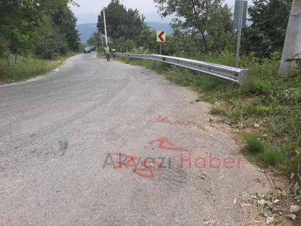 7 Mahalle yoluna çelik bariyer yapıldı