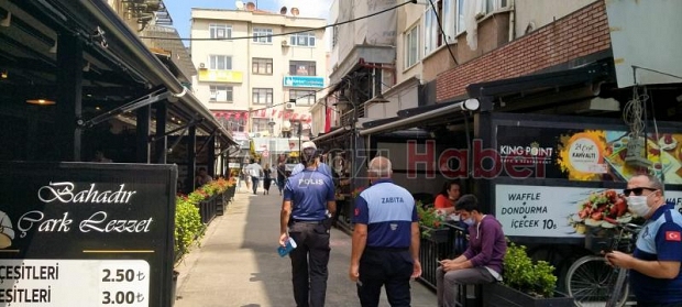 Şehirde korona denetimi