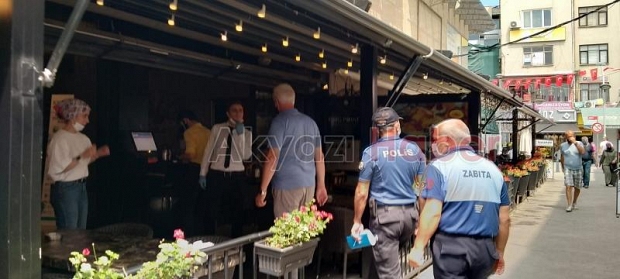 Şehirde korona denetimi