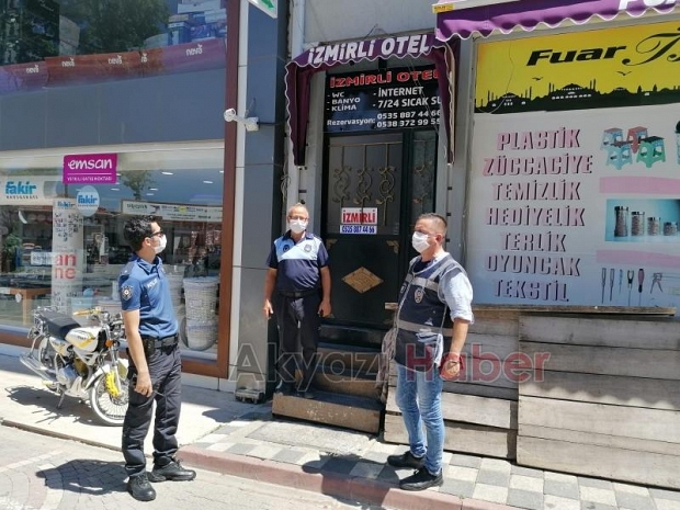 Şehirde korona denetimi