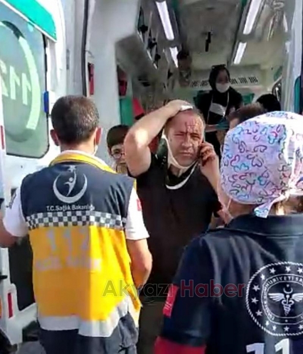 Otomobil şarampole takla attı: 4 yaralı