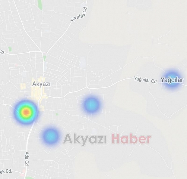 İşte Akyazı'da yüksek korona riskli yerler!