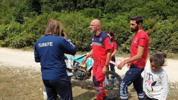 Ralli şampiyonasında kaza anı kamerada