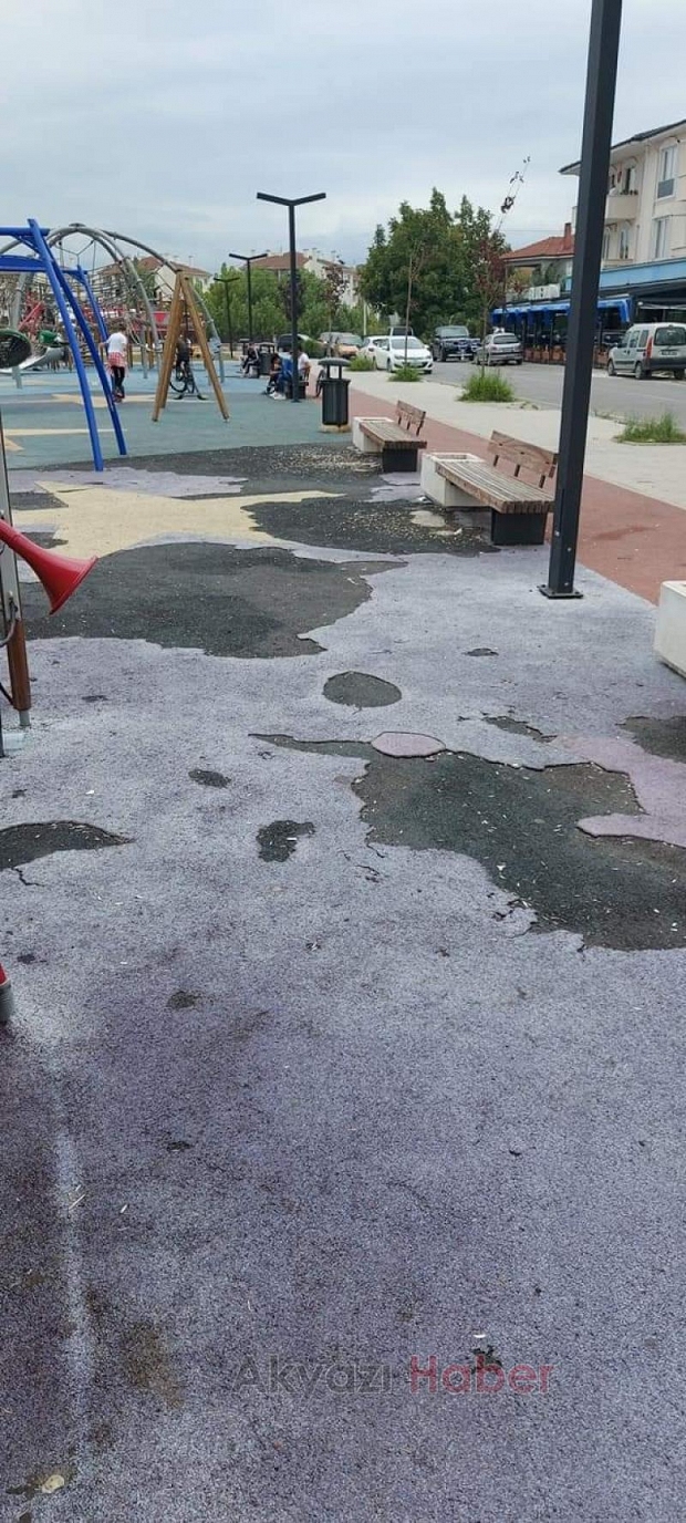 Oyun parkı ve spor aletlerine zarar verdiler