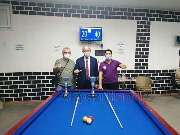 Bilardo turnuvası sona erdi
