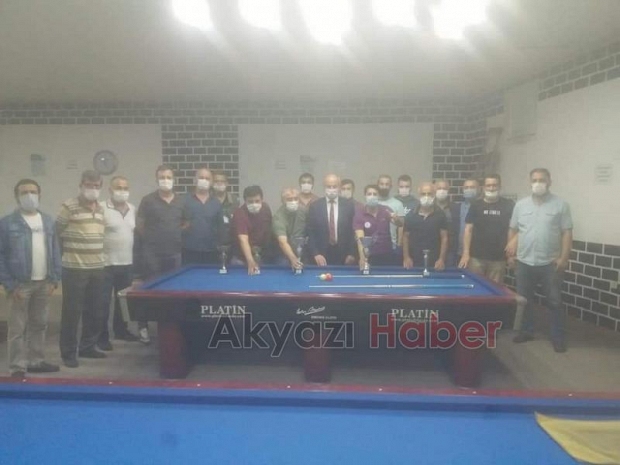 Bilardo turnuvası sona erdi