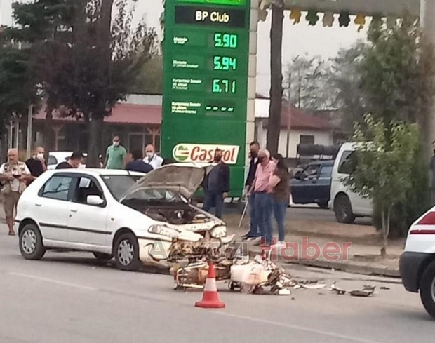 Kafa kafaya böyle çarpıştılar