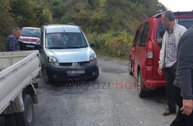 Boztepe yolunda kaza 1 yaralı
