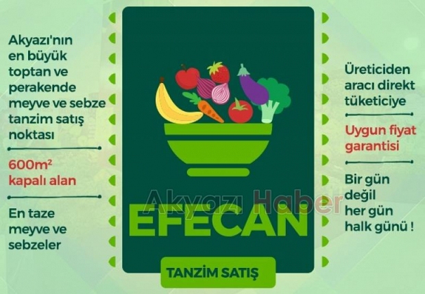 Efecan Tanzim Satışta her gün en ucuz fiyat