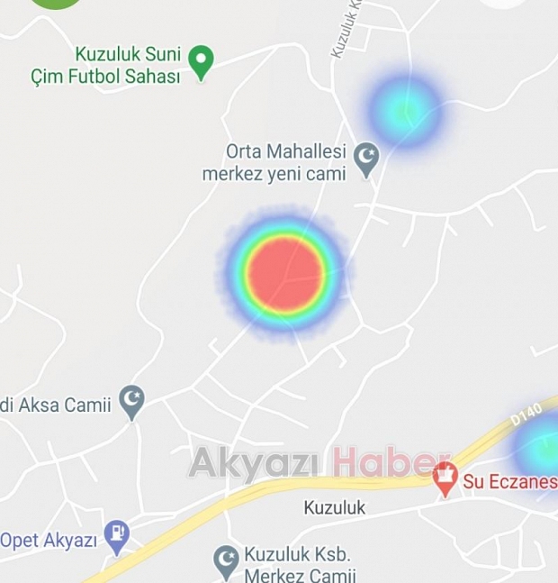 Akyazı'da korona haritasında son durum