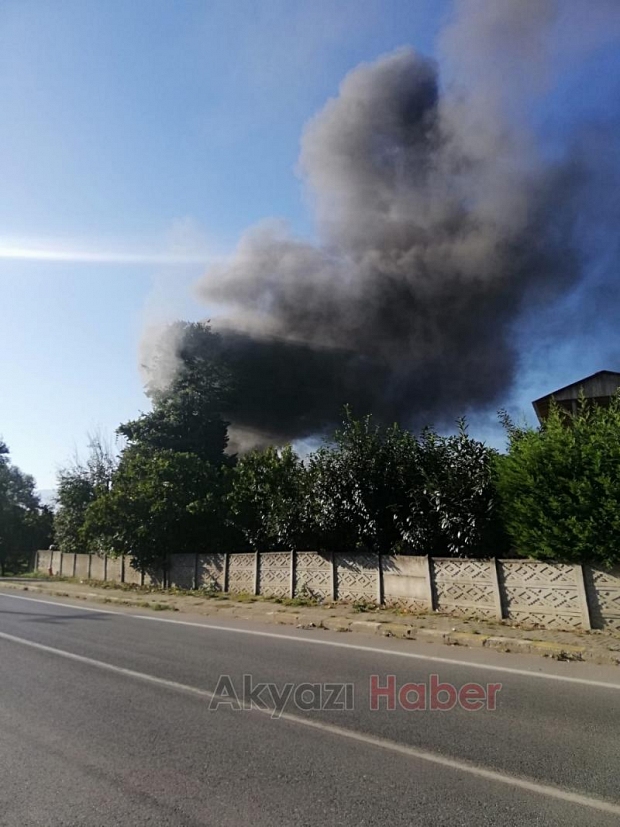 Akyazı'da korku dolu anlar, tüpler ardı ardına patladı