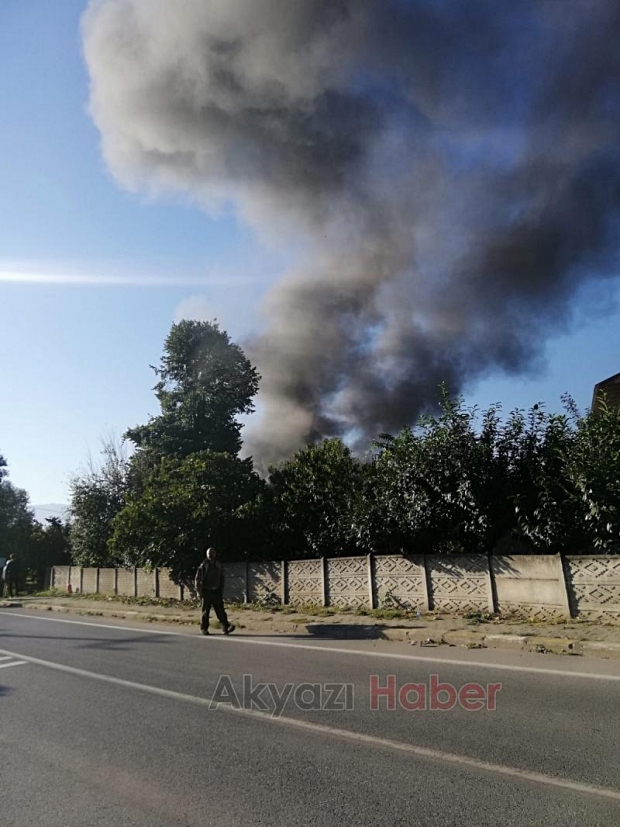 Akyazı'da korku dolu anlar, tüpler ardı ardına patladı