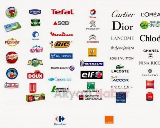 İşte Fransız mallarının listesi