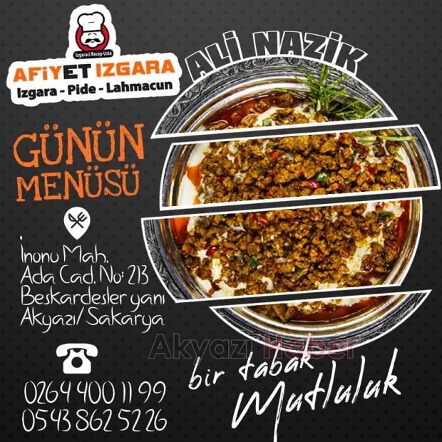 Afiyet Izgara Yenilenen Yüzüyle Hizmetinizde