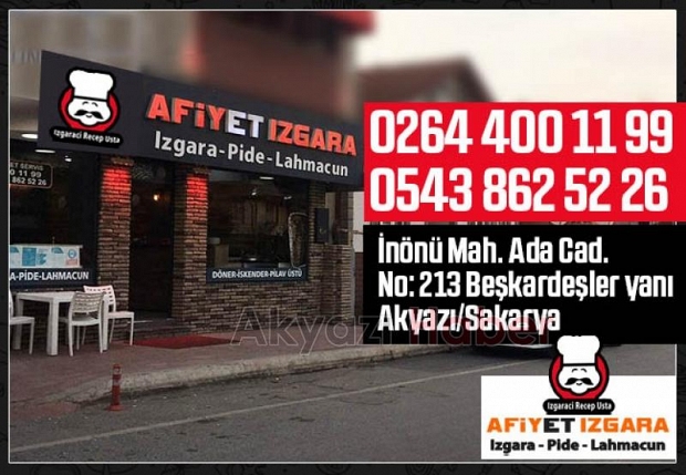 Afiyet Izgara Yenilenen Yüzüyle Hizmetinizde