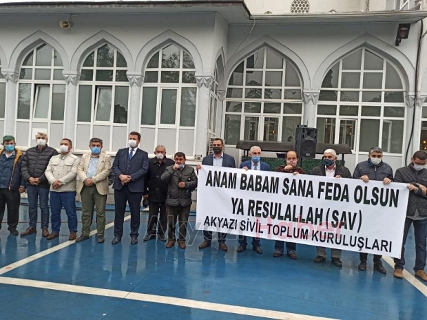 Akyazı STK'lardan Fransa protestosu