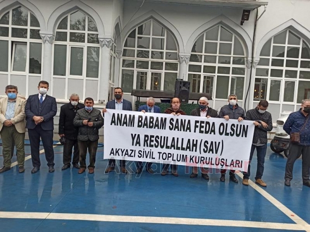 Akyazı STK'lardan Fransa protestosu