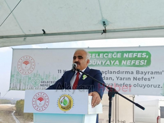 Milli Ağaçlandırma Bayramı töreni Akyazı'da yapıldı