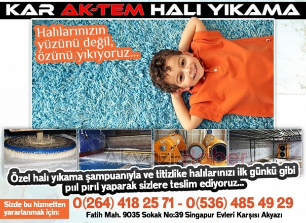 Karaktem Halı Yıkama Fabrikası hizmete devam ediyor