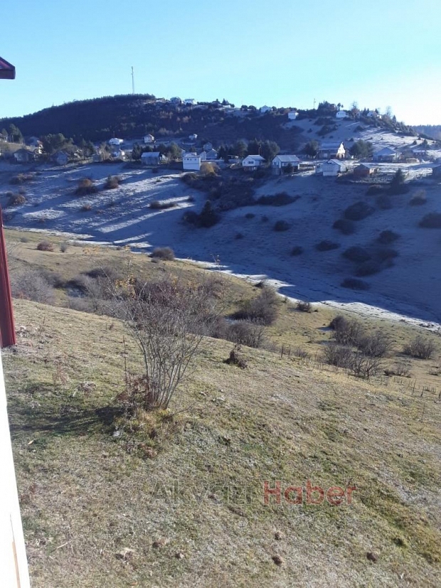 Yaylalar buz kesti; Sarkıtlar oluştu