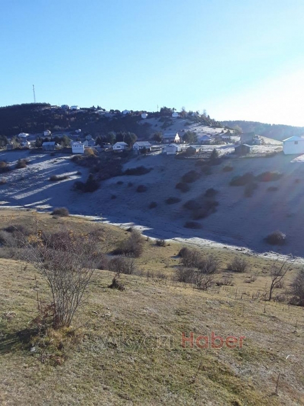 Yaylalar buz kesti; Sarkıtlar oluştu