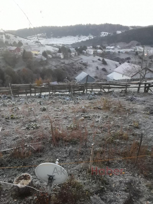 Yaylalar buz kesti; Sarkıtlar oluştu