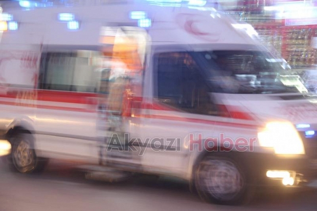 Akyazı'da kaza anı kamerada