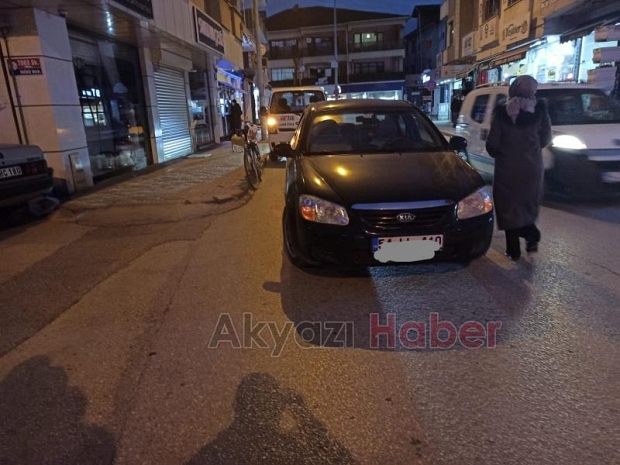 Akyazı'da kaza anı kamerada