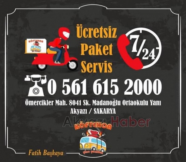 Köftehor Paket Servisiyle Hizmetinizde!