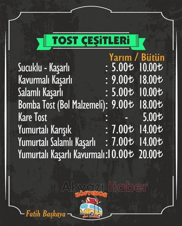Köftehor Paket Servisiyle Hizmetinizde!