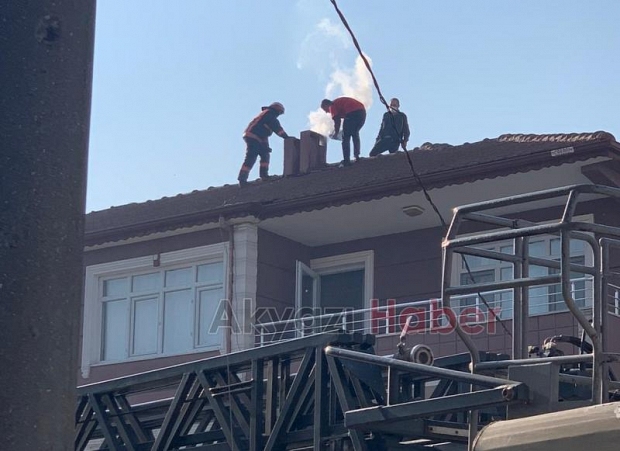 Baca yangınına itfaiye müdahale etti