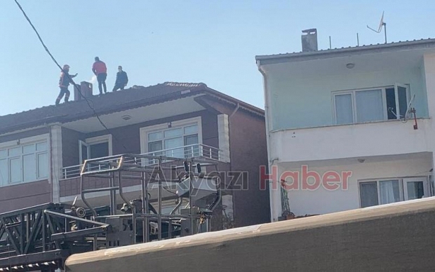 Baca yangınına itfaiye müdahale etti