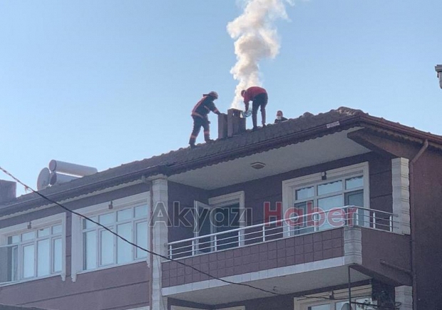 Baca yangınına itfaiye müdahale etti