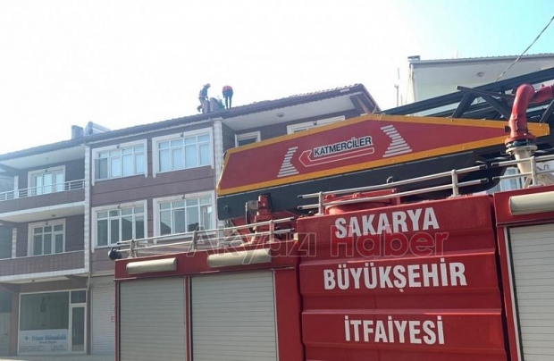 Baca yangınına itfaiye müdahale etti