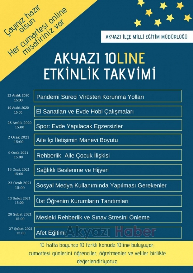 Akyazı 10Line günleri Cumartesi başlıyor