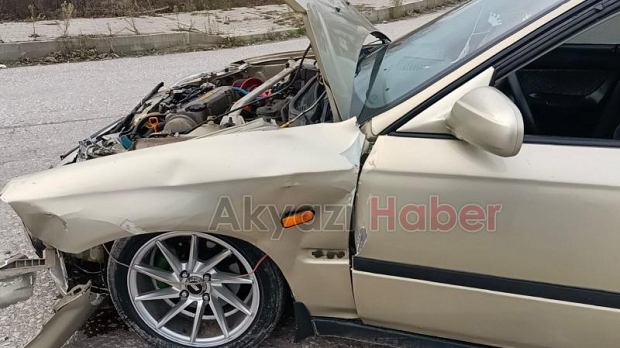 Sanayi yolunda kaza: 1 yaralı