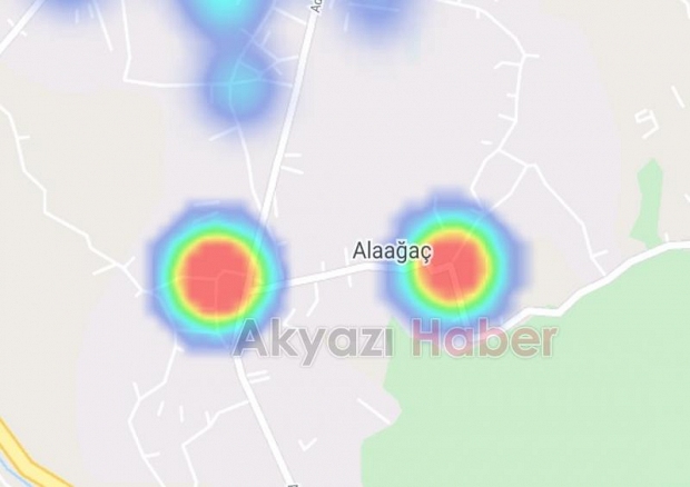 Akyazı'nın korona haritası yeşil ve mora dönmeye başladı