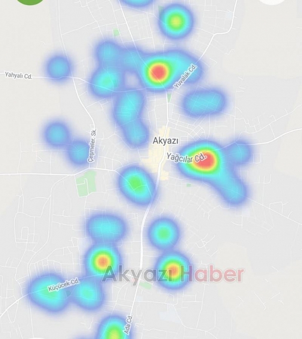 Akyazının korona haritasında son durum