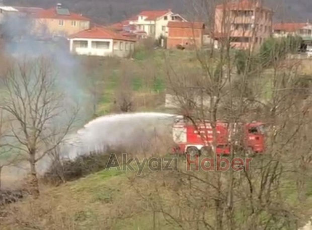 Kuzuluk'ta anız yangını