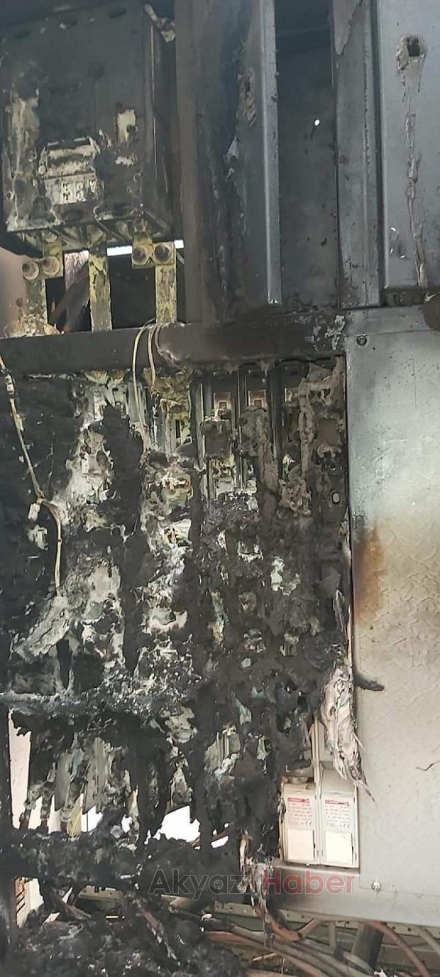 Yanan trafo yenisiyle değiştirildi