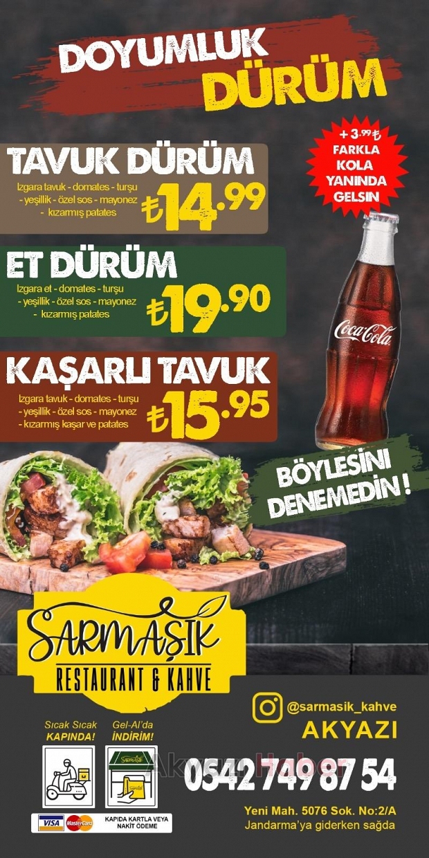 Sarmaşık Rastaurant Kahve hizmetinizde