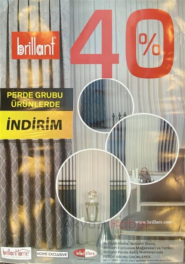 Brillant perde çeşitlerinde kampanya
