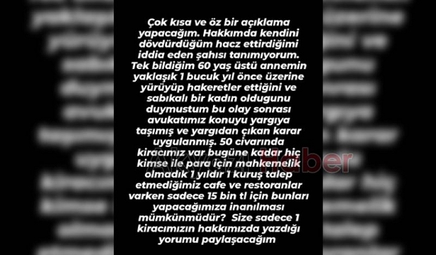 Kenan Sofuoğlu'ndan kiracı açıklaması